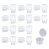 Jsleid Pack of 100 Transparent Mini Plastic Cups Set, Small