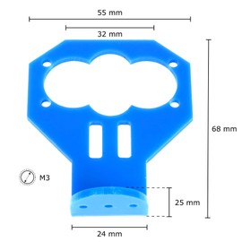 Paradisetronic.com HC-SR04 Ultrasonic Sensor with Bracket Distance Measurement up to 3 m for Arduino Raspberry Pi