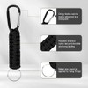 OFFCUP Paracord Keychain with Carabiner Clips 1 Pack, Paracord Keyring