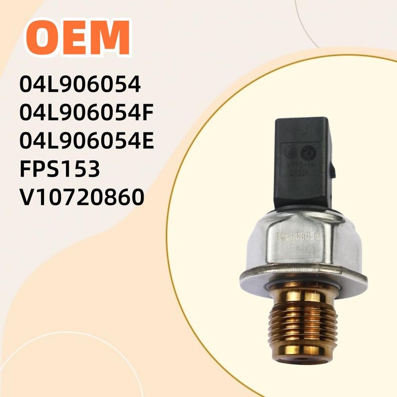 04L906054 Fuel Rail Pressure Sensor Fits for 2015-2016 A3,2015 Beetle