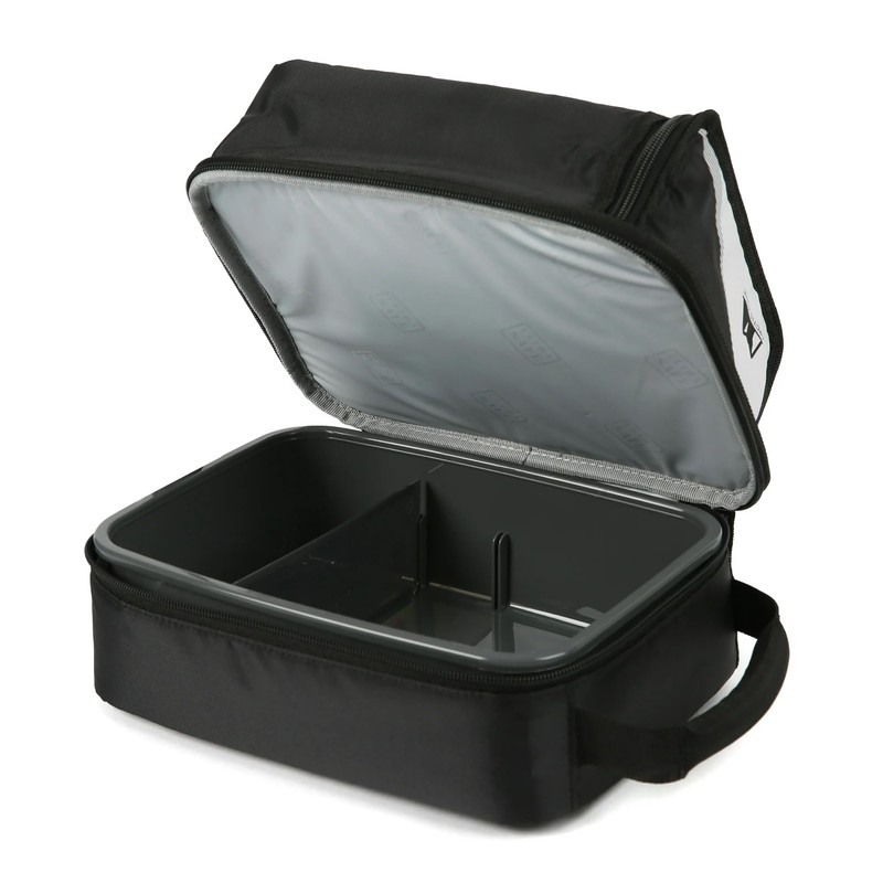 Arctic Zone Expandable HardBody Lunch Box, Black/White | Insulated Upright
