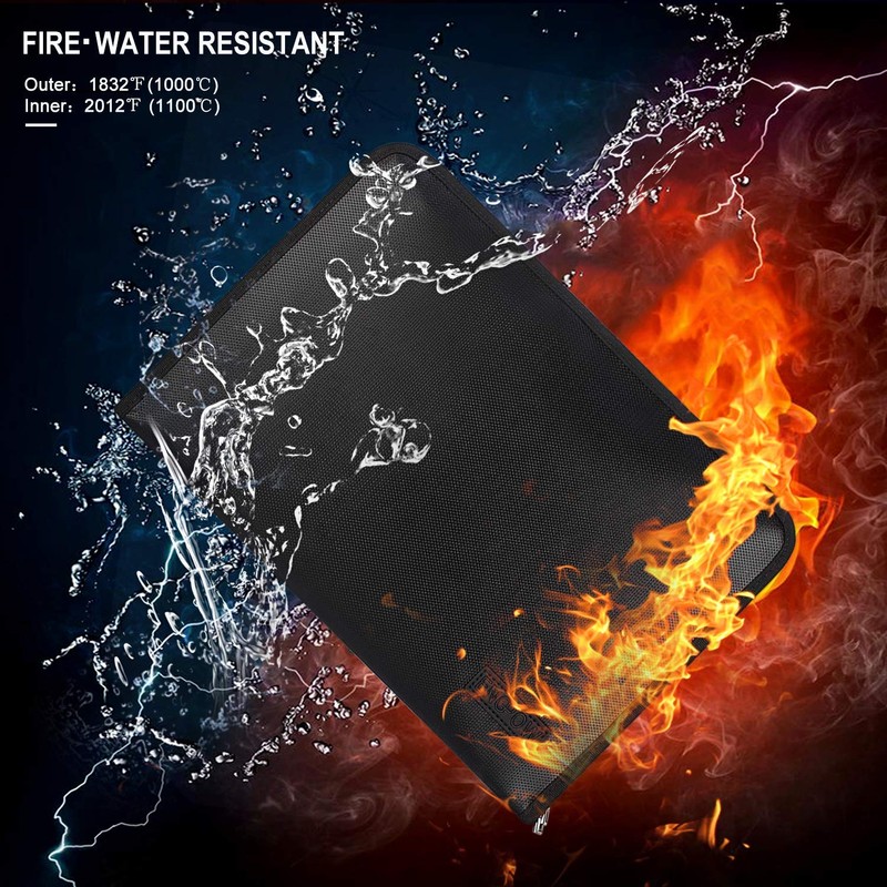 Expanding File Folder Important Document Organizer Fireproof & Waterproof Document
