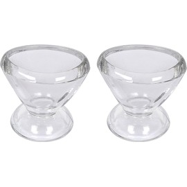 HEALTHANDWEALTH Transparent Glass Eye Wash Cup with Storage Container - 10ml Each for Effective Eye Rinse and Cleansing Eyes (Pack Of 2)