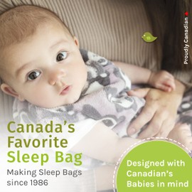 Perlimpinpin Plush Sleep Sack – Fall Winter Collection- Canada’s Favorite – 1.5 TOG (6-18 Months)