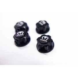 For Losi, For Traxxas, For Arrma Cobra Racing 17mm Hex Wheel Nut Set – Black Aluminum