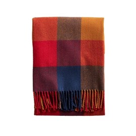 Pendleton Ecowise Copper/Red Wool Fringed Throw, ZE788-57270