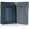 Kangol Bifold Wallet, Metal Logo, Luxury Square Grain Cow Leather,