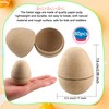 80 Pcs 3 Inch Paper Mache Easter Eggs Fillable DIY