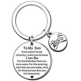 TTOVEN Son Gifts Son Keyring Son Birthday Gifts from Dad Mum