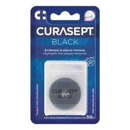 Curasept Floss Classico Cerato Nero Sezione Piatta 50 m