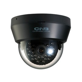 CNB LBQ-50S Analog Indoor IR Dome Camera | 1/3" HPIS (960H), 800TVL, 3.6mm Fixed Lens, 0.00Lux (20 IR LEDs), WDR, AWB, AGC, 92mm, DC12V, 290mA Max, Black - for Home, Business, Office Surveillance