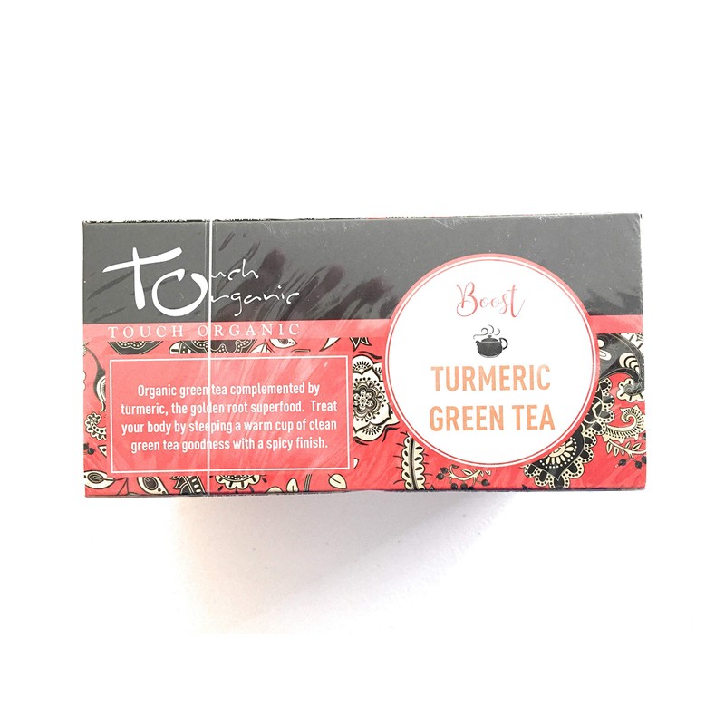 Touch Organic Tea Turmeric Green Tea, Organic 20 Tea bags,
