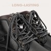 Stepace Round Shoelaces [2 Pairs] Heavy Duty Boot Shoe Laces