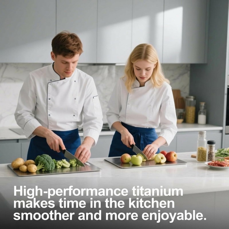 Titanium Cutting Board - 2026 New 100% Pure Titanium Cutting