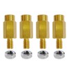 5/16"-18 Brass Battery Terminal Clamp Extension Bolts, Male and Female