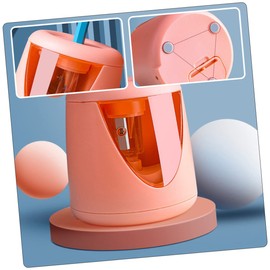 STOBOK Electric Pencil Sharpener Boys and Girls Supply Portable Boys and Girls Pencil Sharpener Students Stationery Tool Easy to Operate