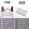 FYNE Individual Eyelashes, Black [240 Pcs, Ultra Thick Medium 10mm,