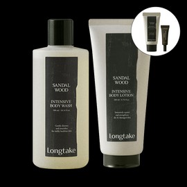 Longtake [롱테이크]샌달우드 인텐시브 바디워시+바디로션 [Longtake] Sandalwood Intensive Body Wash + Body Lotion