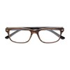 Retro Square Bifocal Reading Glasses in Brown Stripe by Readers.com