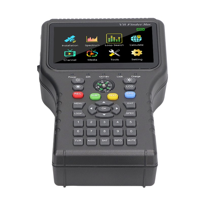 Satellite Finder with Compass Function 4000mAh 4.3in TFT LCD Display