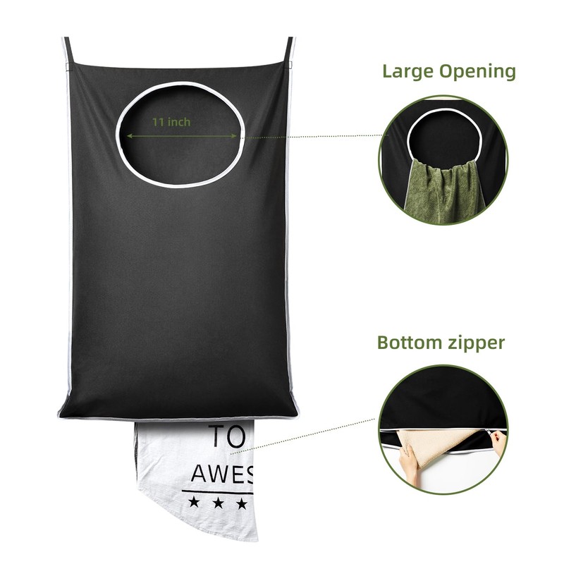KEEPJOY XL 2-Pack Door Hanging Laundry Hamper, Size 36.5X22.5 Inch