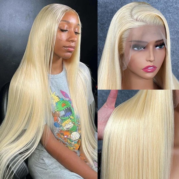 613 Lace Front Wig Human Hair 13x4 Blonde Wig Human