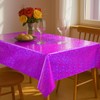 Iridescent Plastic Tablecloth 54" x 108" Shiny Party Table Cloth