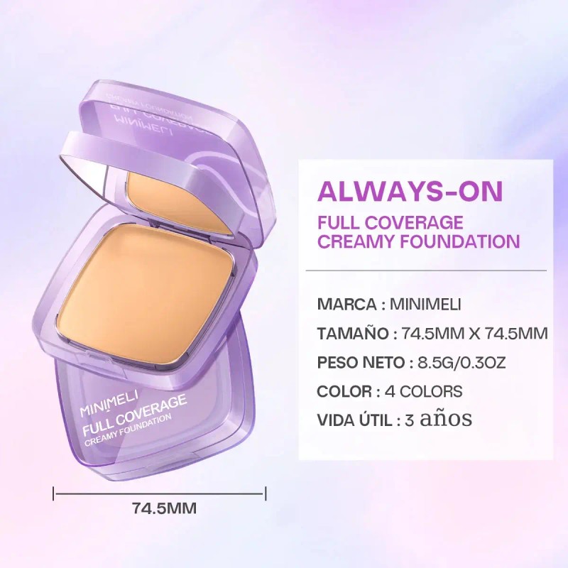 Minimeli Base De Maquillaje Matte Cremosa Fijador Spf30+++