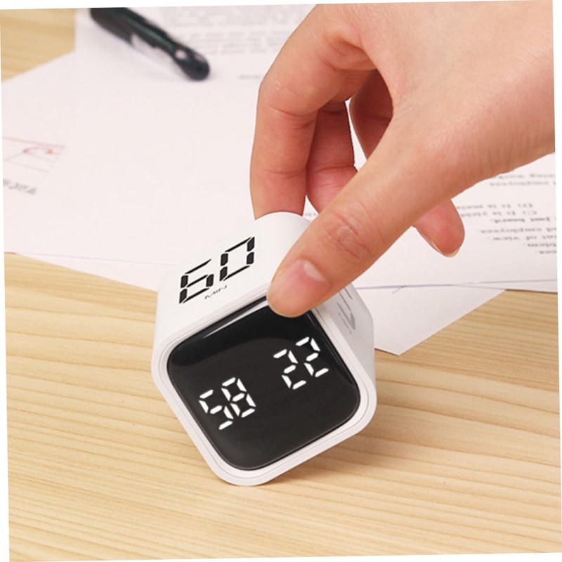 FUNOMOCYA Cube Timer Digital Portable Electronic Timer for Cooking Study