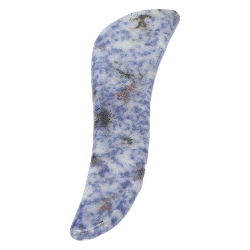 Portable Gua Sha Board Blue Jade Stone Facial Gua Sha