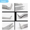 Hibucuo Auto Trim Removal Tool Set Stianless Steel, 6pcs Fastener