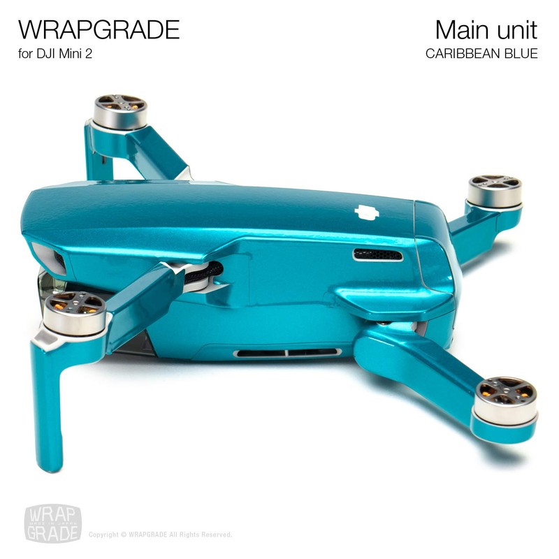 WRAPGRADE Skin Sticker Set Compatible with DJI Mini 2 (Caribbean