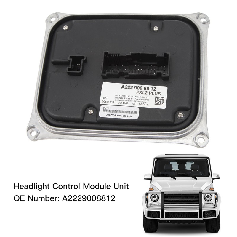 LED Headlight Ballast Control Module A2229008812 Lights Controller Replacement for