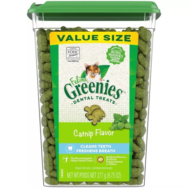 Greenies Catnip Flavor Dental Cat Treats - 9.75oz