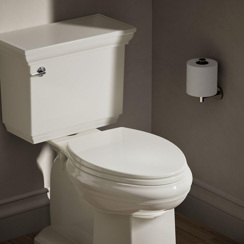 KOHLER K-4774-47 Brevia Elongated Toilet Seatwith Quick-Release Hinges and Quick-Attach