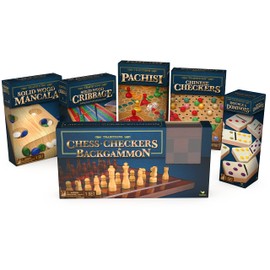 Spin Master Games Classic Board Games 6-Pack Bundle, for Adults, Families, and Kids Ages 6 and up
