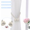 Nutabevr Pack of 4 Beige Strong Magnetic Curtain Tiebacks Curtains,
