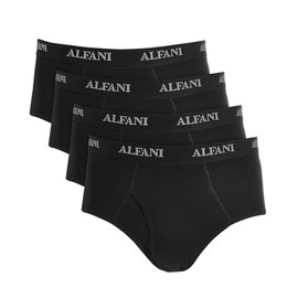 Alfani Men 4 Pack Regular fit Briefs Underwear Small Black Moisture Wicking