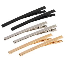 Pack of 18 Matte Metal Alligator Barrettes - 3.15" Long and Skinny Hair Styling Clips for Women and Girls (Black /Silver/ Gold)