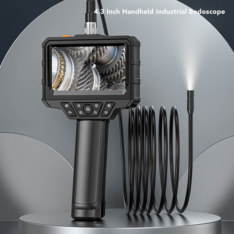 Endoscope Camera 4.3 Inch HD 1080P Inspection Snake Camera with
