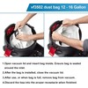 3 Pack VF3502 Shop Vac Bags, Compatible with Ridgid Vacuum