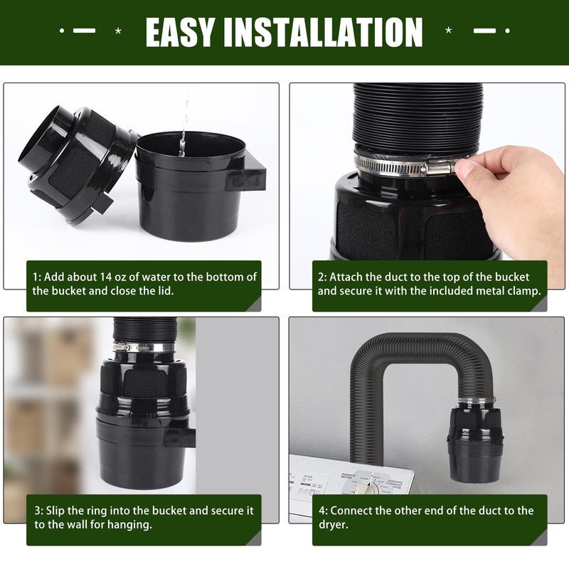 Upgraded Version - VIWINVELA 3 in 1 Indoor Dryer Vent