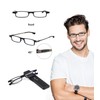 2 Pack Ultra Thin Lightweight Folding Reading Glasses Women Men