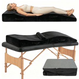 Givanlee Lash Bed Topper,Ergonomic Massage Table Pad,Foldable,23.6"W *70"L