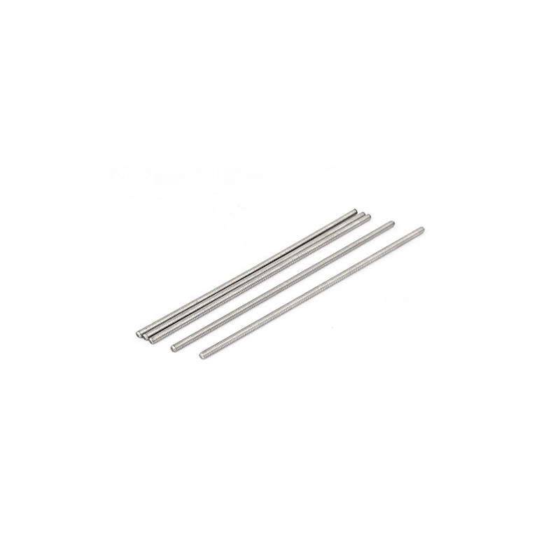 sourcingmap M4 x 160mm 0.7mm Pitch 304 Stainless Steel Fully