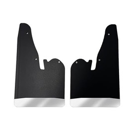 No Drill, Specific Design Front Mud Flaps for The 2019+ Ram 2500/3500 Pickup with Stainless Steel Weights Pre-Installed; 12" W x 20.5" H