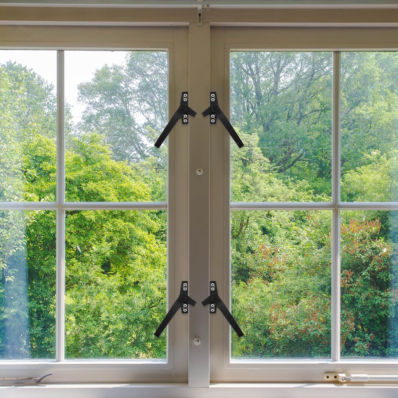 sourcing map 2Pcs Casement Window Locking Handle, Zinc Alloy Locking