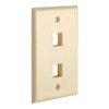 Cmple - 2 Port Keystone Wall Plate Single-Gang Wall Plate