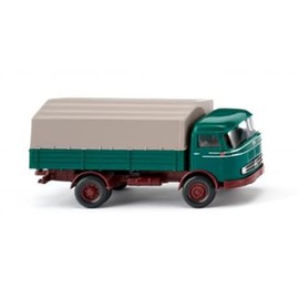 Wiking 043403 Flatbed Truck (MB LP 321) Opal Green Miniature Model 1:87 Not a Toy