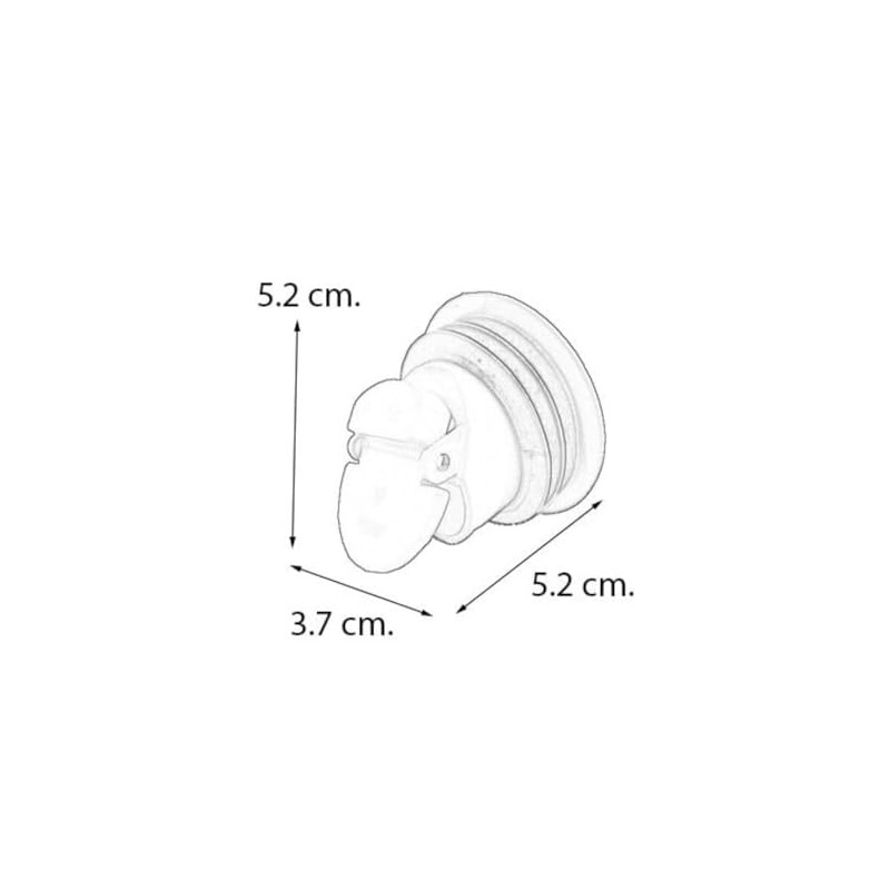 Coflex 2-PC-B121 Válvula Antiolores para Coladeras De 2", color, pack